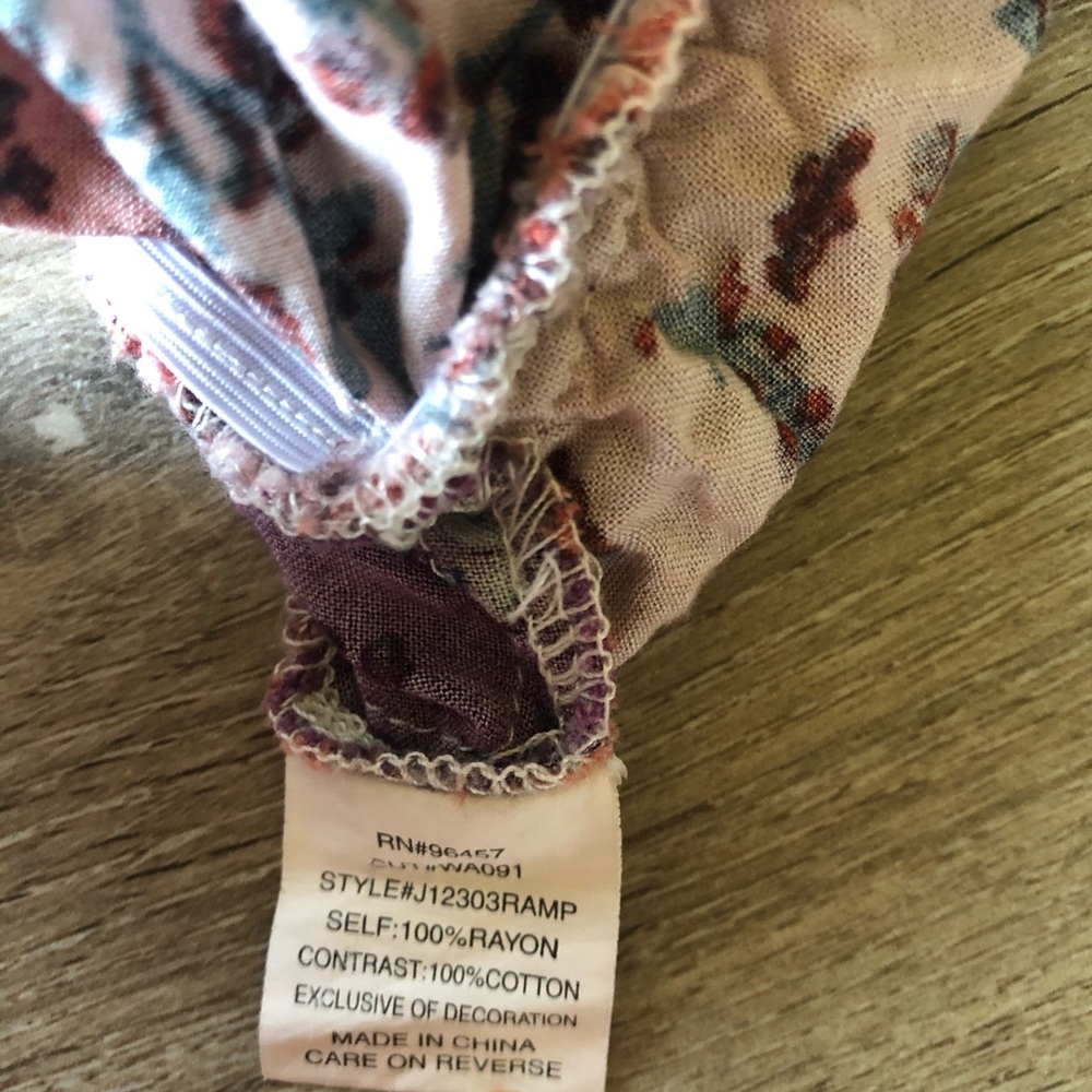 Block Print Floral Dress XS - Picture 6 of 6